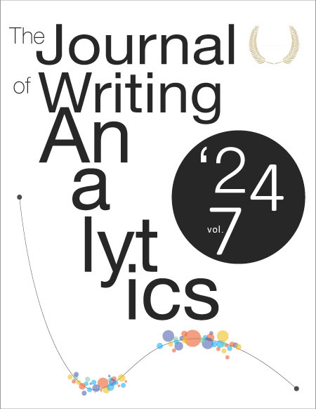 Cover of the May 2021 Journal of Writing Analytics
