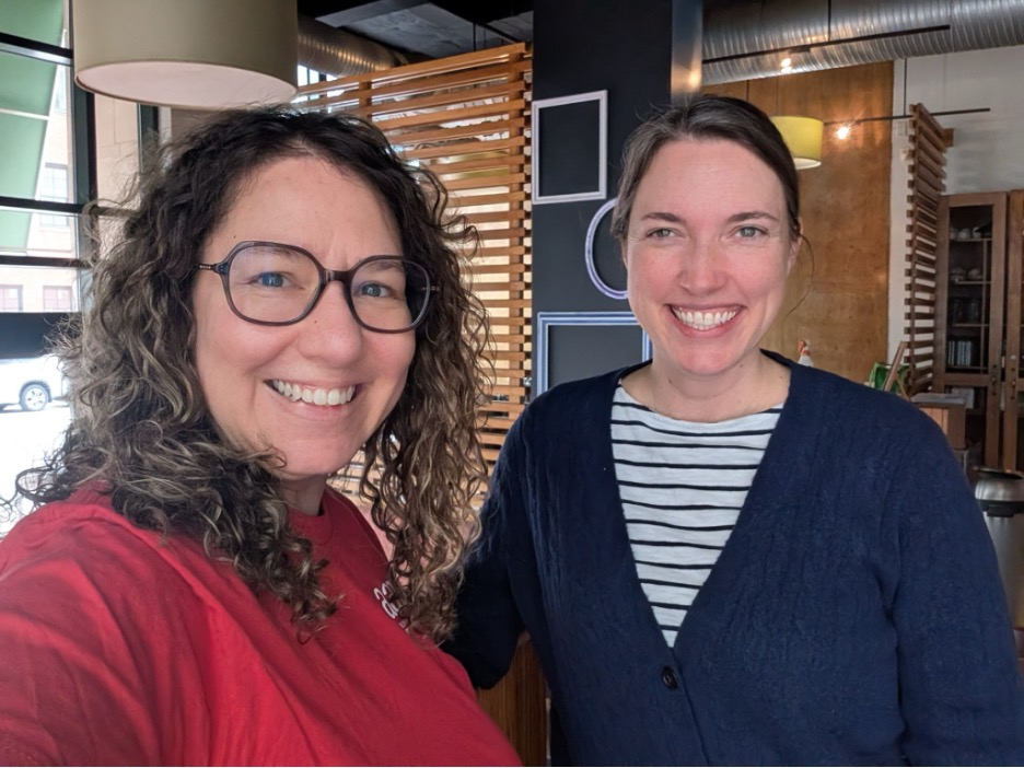 Figure 1: Selfie of middle-aged Jennifer and Ashley