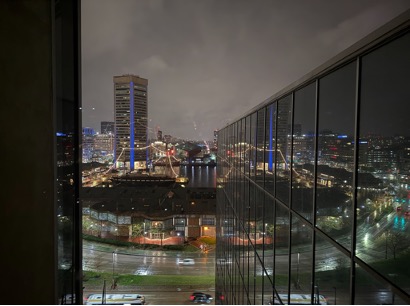 Figure 1: View of Baltimore from window