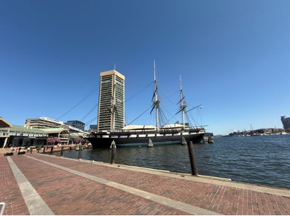 Figure 3.1: Walkway with Baltimore harbor
